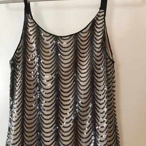 Nude dress with sequins